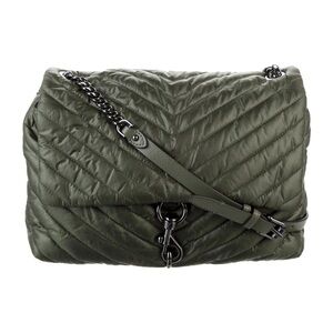 Rebecca Minkoff Edie Nylon Quilted Jumbo Flap Shoulder Crossbody Bag